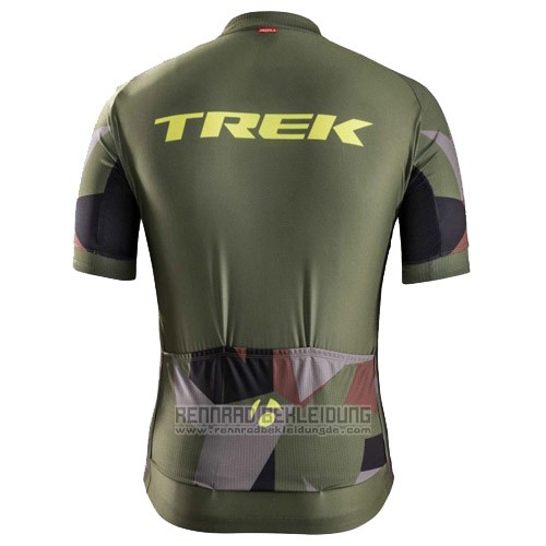 2016 Fahrradbekleidung Trek Bontrager Vede Militare Trikot Kurzarm und Tragerhose